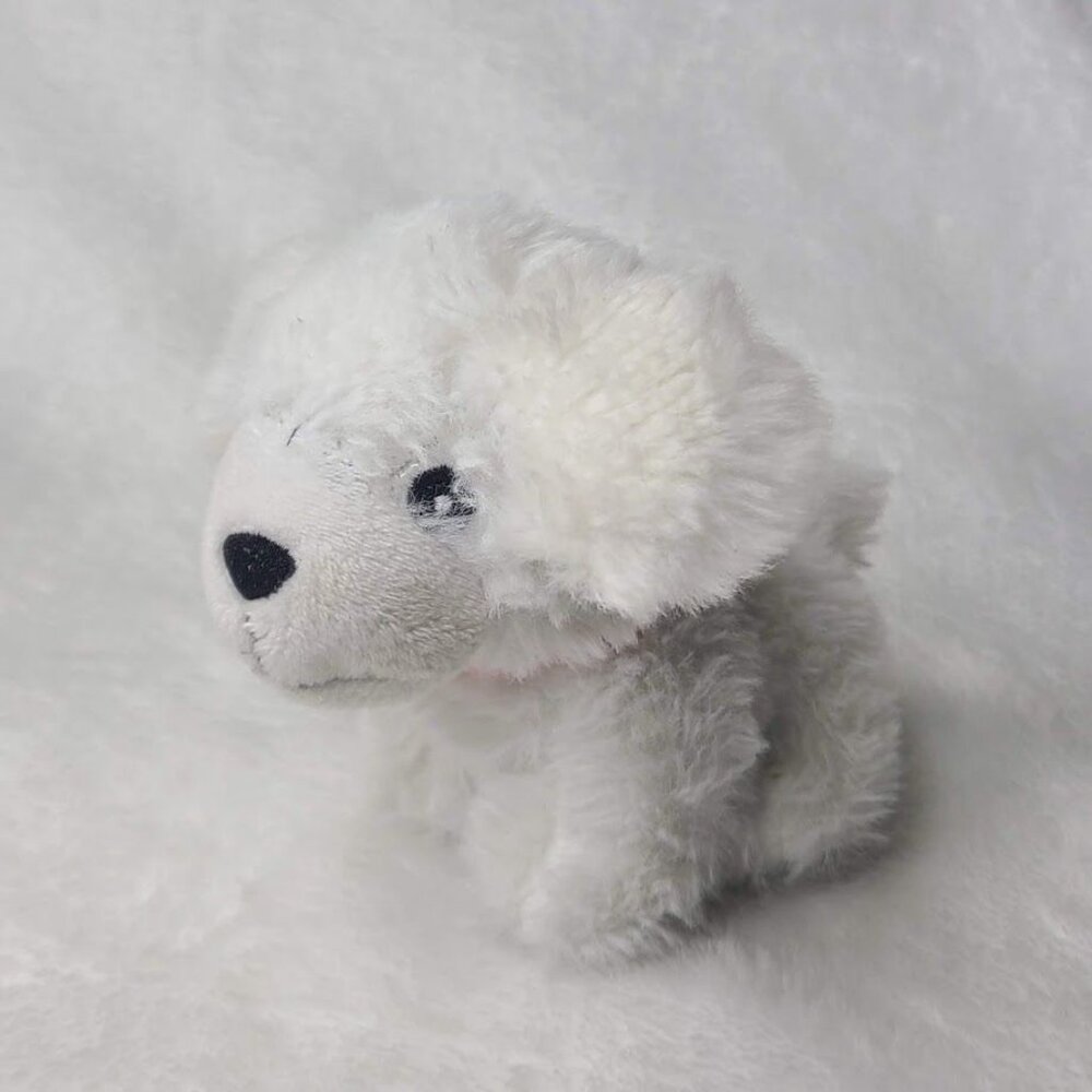 Battat Our Generation White Mini Plush Dog Puppy Miniature Stuffed Animal 4" - Picture 3 of 7